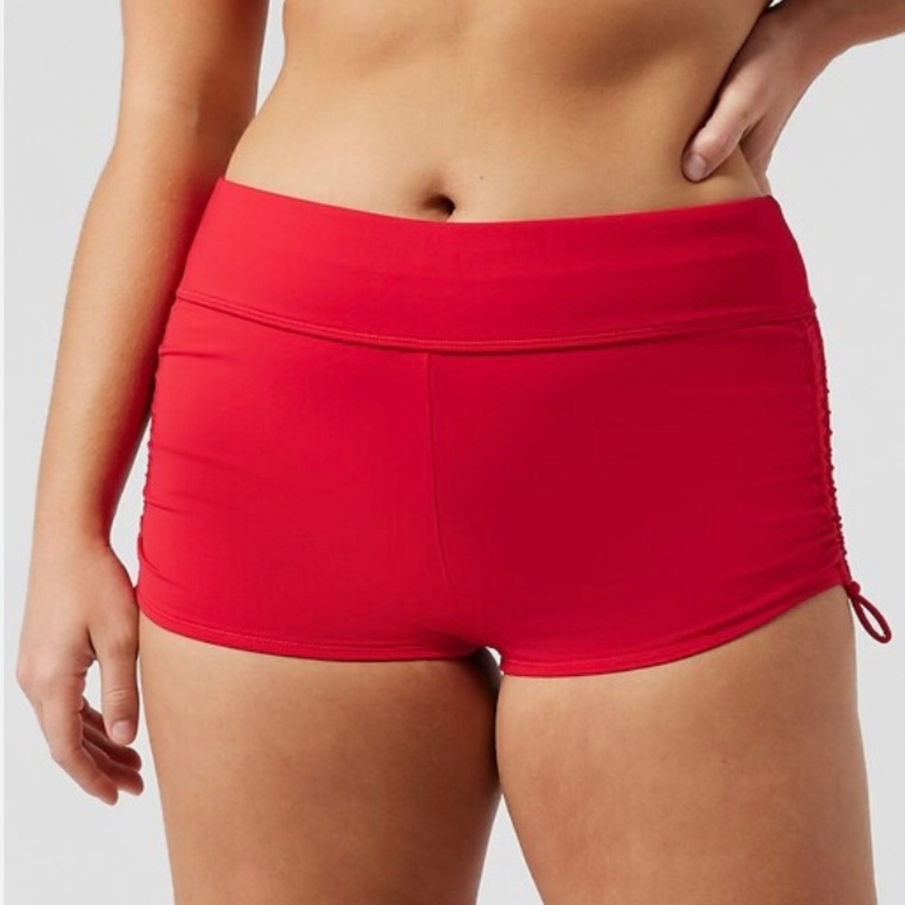 Athleta Red Swim Shorts